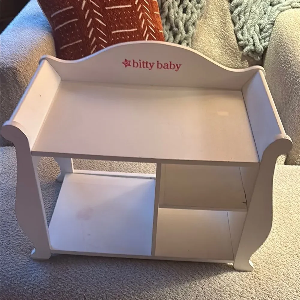 Vintage Bitty Baby White Doll Changing Table